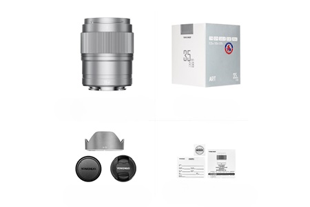 Yongnuo 35mm f/1.8S DA ART APS-C Otofokus Lens (Sony E) Gümüş