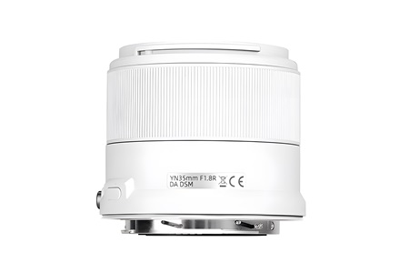 Yongnuo 35mm f/1.8R DA DSM APS-C Otofokus Lens (Canon RF) Beyaz