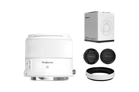 Yongnuo 35mm f/1.8R DA DSM APS-C Otofokus Lens (Canon RF) Beyaz