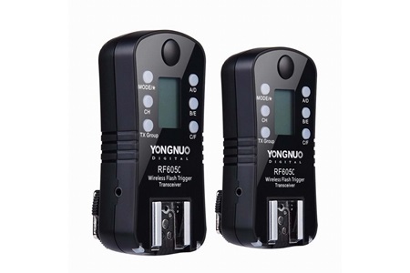 Yongnuo RF605C Canon Uyumlu 1+1 Flaş Tetikleyici, 100m Menzil