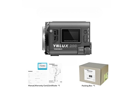 Yongnuo YNLUX200 5600K 200W Led Işık (Siyah) - monolight