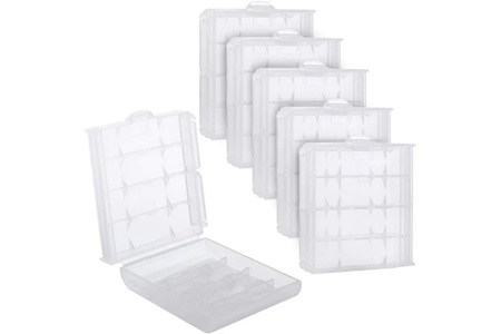 LATT AA/AAA Pil Kutusu - Beyaz Şeffaf 5li Paket