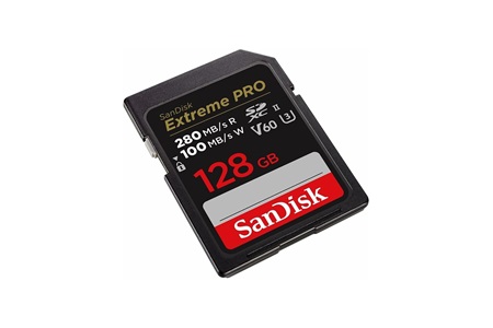 SanDisk 128GB Extreme PRO UHS-II SDXC 280MB/s V60 Hafıza Kartı
