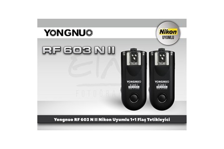 Yongnuo RF603N II Nikon Uyumlu 1+1 Flaş Tetikleyici