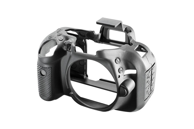 Easycover Nikon D5200 Uyumlu Silikon Kılıf Siyah