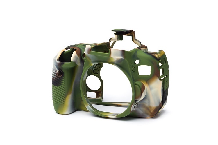 Easycover Canon 760D Uyumlu Silikon Kılıf Kamuflaj