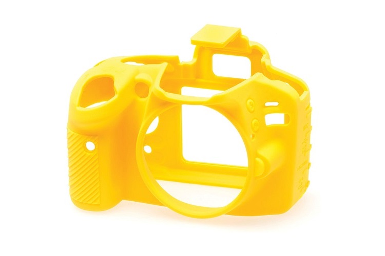 Easycover Nikon D3200 Uyumlu Silikon Kılıf Sarı
