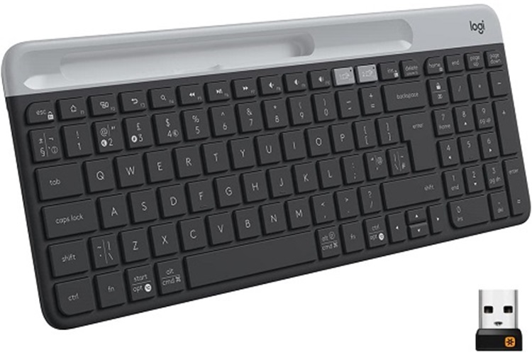 Logitech K580 Ultra ince Çoklu Cihaz Özellikli Türkçe Bluetooth Klavye - Siyah
