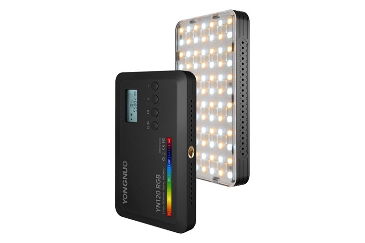 Yongnuo YN120-RGB 2500-9900K Dahili Bataryalı Mobil Vlog LED Işık