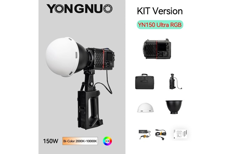 Yongnuo YN150 Ultra RGB Bi-Color 150W COB Led Işık (Kit Versiyon)