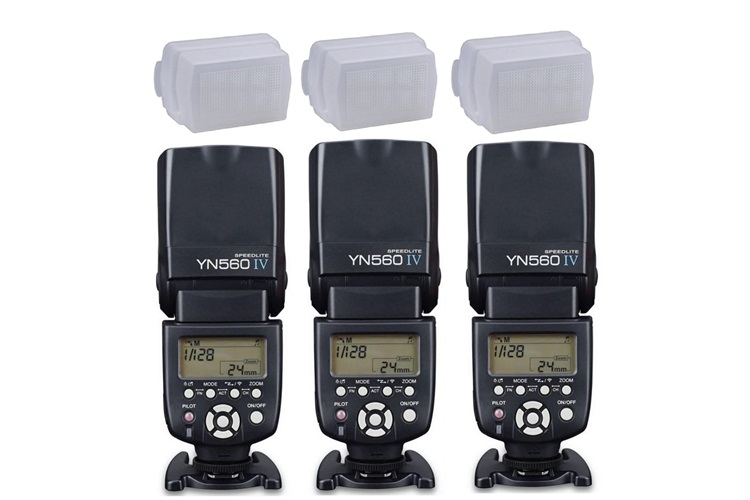 Yongnuo YN560-IV Tepe Flaşı Üçlü Difüzörlü Set K30
