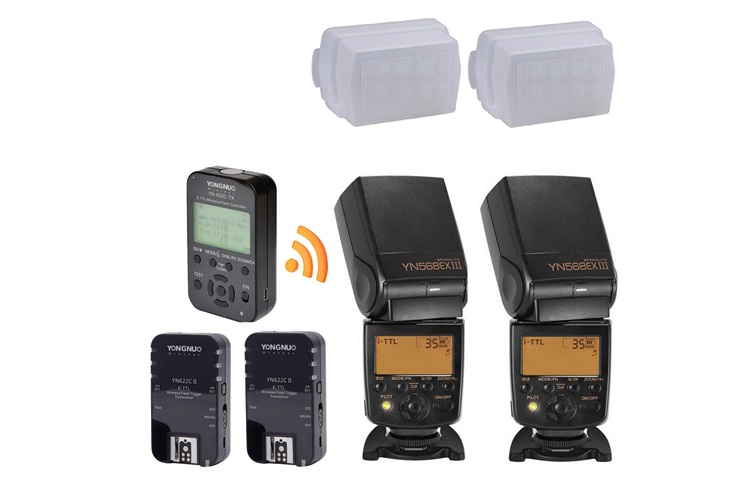 Yongnuo YN568-EX III Canon Uyumlu İkili TTL Flaş Seti K44