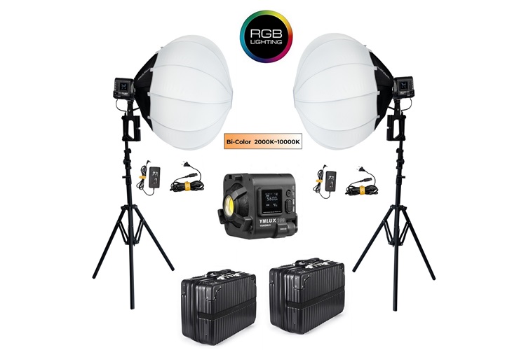 Yongnuo YNLUX100-RGB LED Işık 2'li Lantern Softbox Set